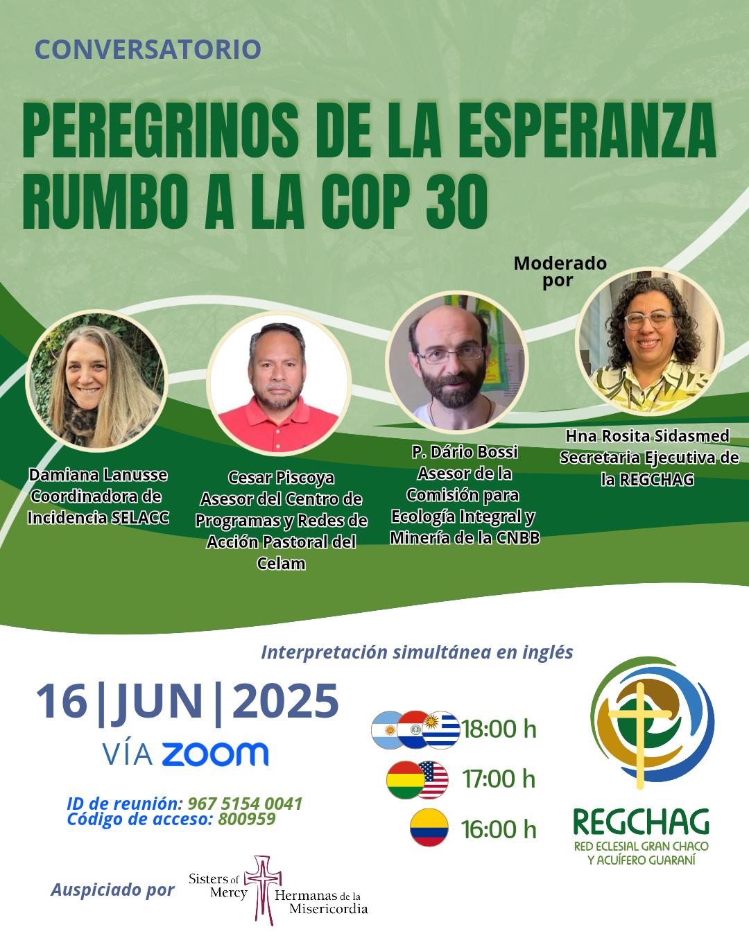 Conversatorio “Peregrinos de la Esperanza rumbo a la COP30” – Iglesias del Sur Global se reúnen por la justicia climática